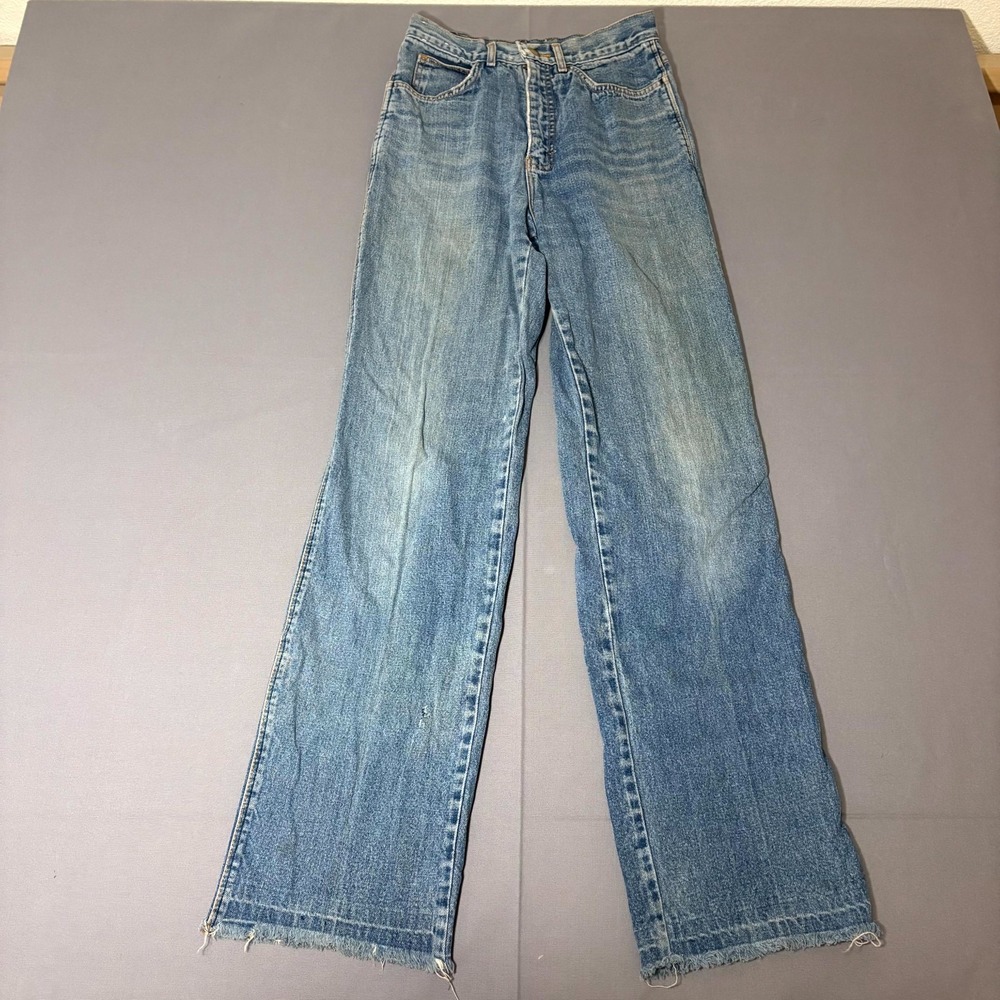 Vintage Pentimento Britannia Jeans Womens 24x30 Blue Denim High Rise Flare Leg